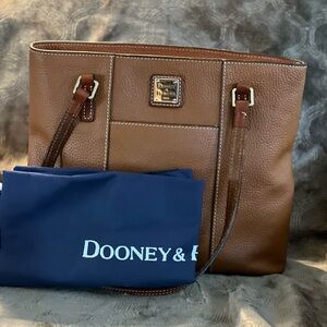 Dooney & Bourke Chestnut Leather Shoulder Bag